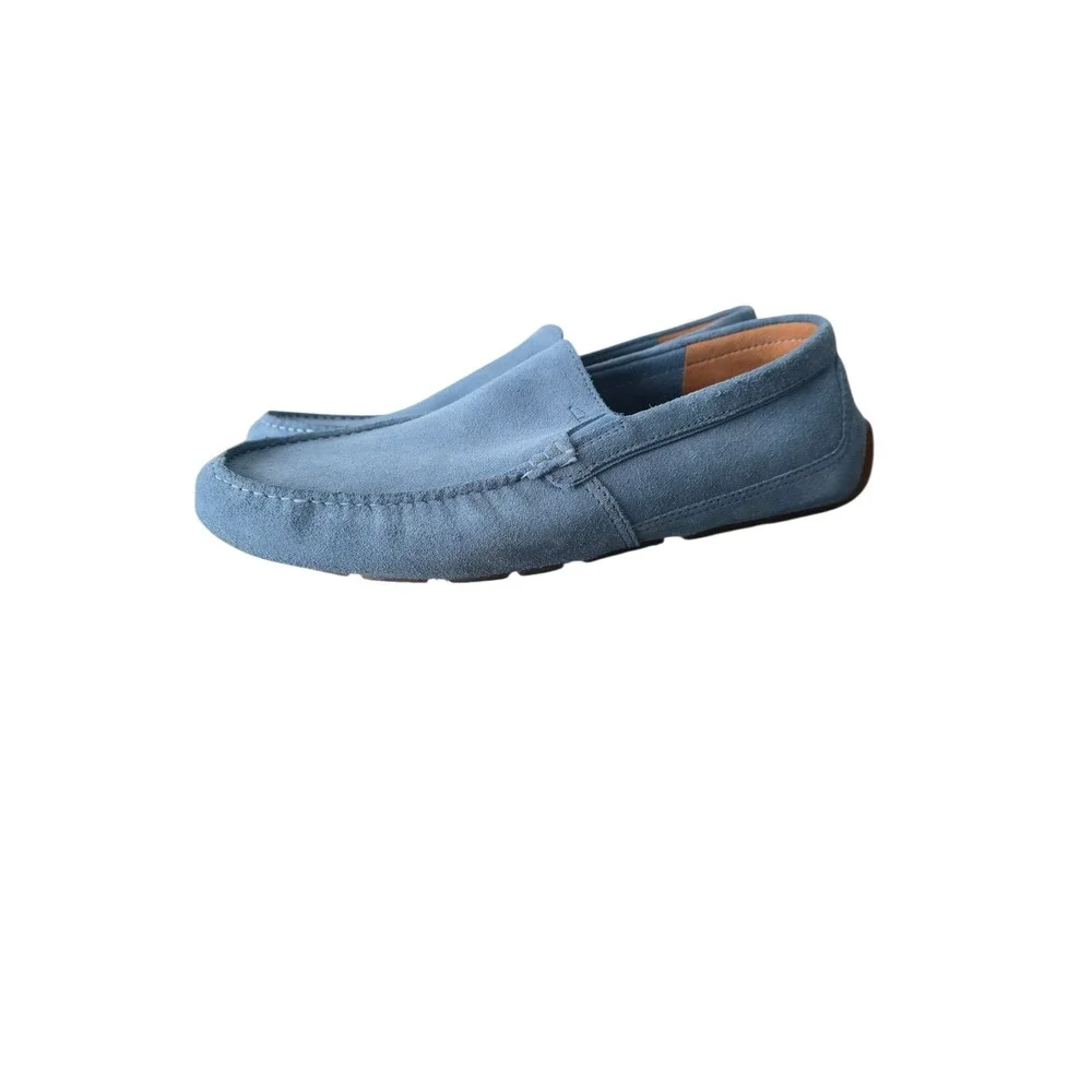 Clarks Men’s Light Blue Suede Driving Loafers